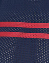 Airtex Navy with Red Stripe