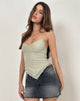 Image of Arlina Cami Top in Zigzag Mesh Sage