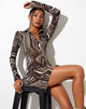Image of Avaya Dress in 70s Ripple