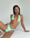Image of Farida Bikini Bottom in Yellow Painted Flower