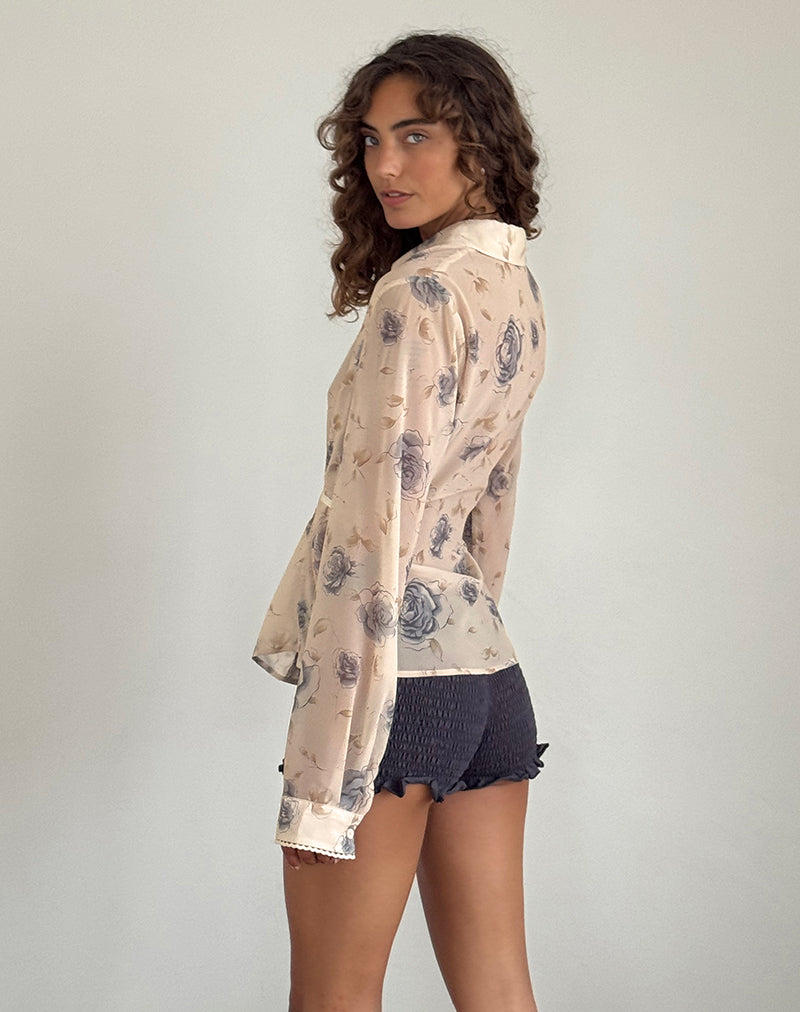 Image of Christabel Shirt in Wild Rose Blue