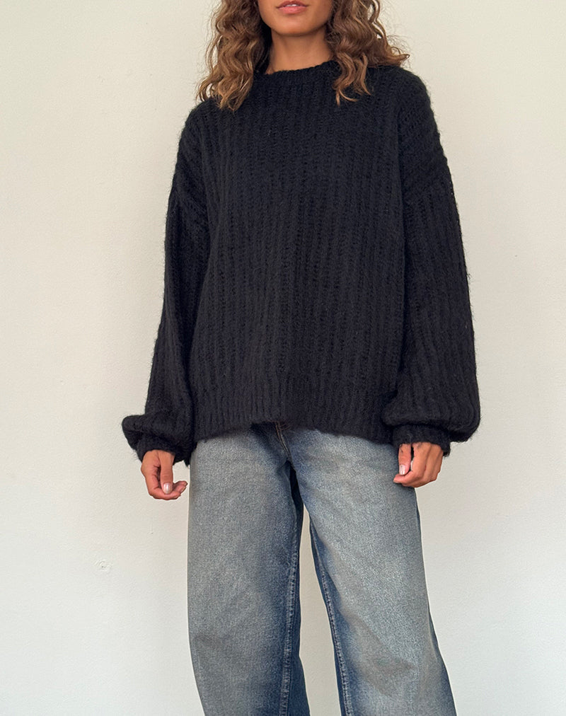 Oversized store black jumper