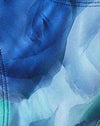 Abstract Floral Blue
