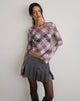 Image of Eireen Top in Country Check Multi