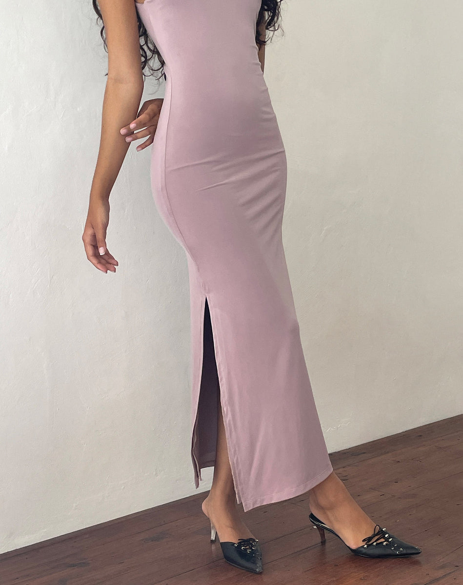 Mauve maxi outlet dress