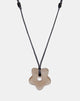 Image of Flower Necklace in Resin Brown