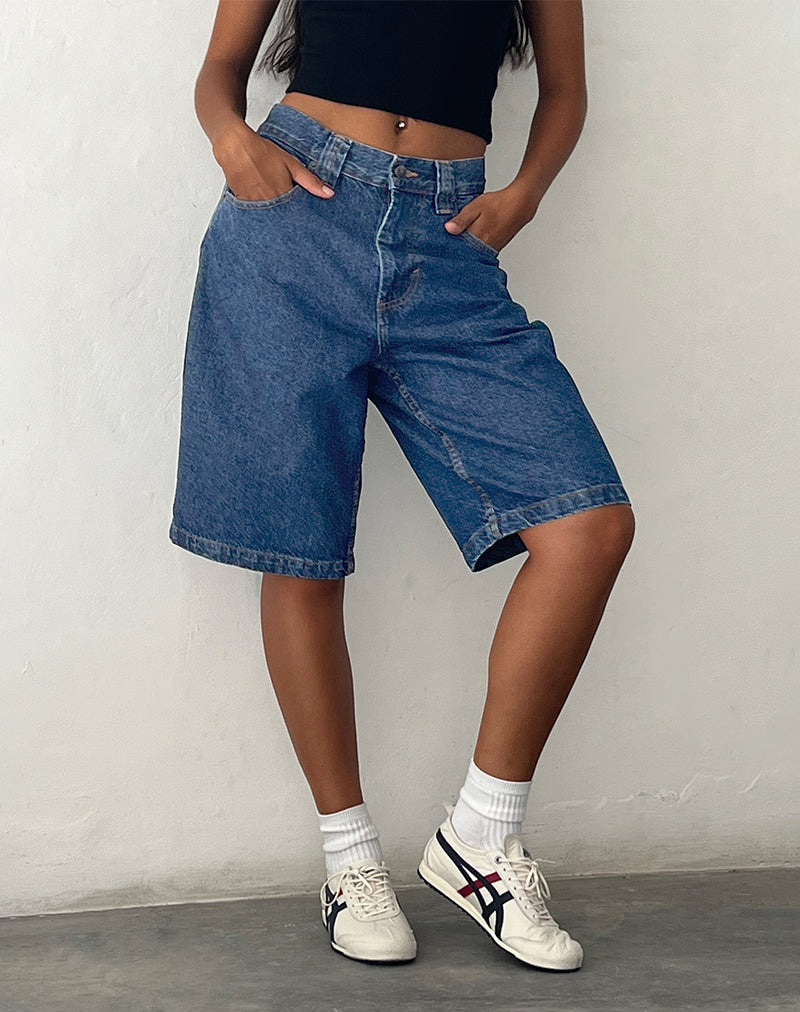 Blue Stone Low Rise Shorts | Skater – motelrocks-com-eur