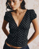 Image of Ilias Corset Top in Basic Polka Black