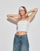 Image of Ilina Bandea Top in Lace Ivory