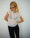 Image of Jennifer Unlined Top in Lace White