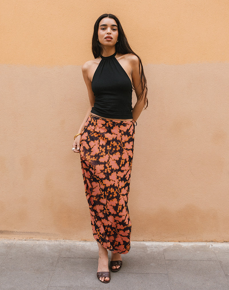 Image of Jezza Slip Maxi Skirt in Furnishing Floral