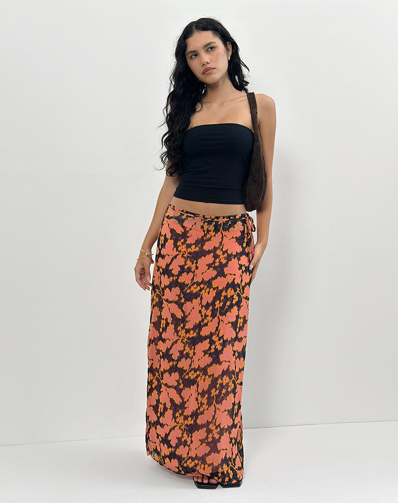 Image of Jezza Slip Maxi Skirt in Furnishing Floral