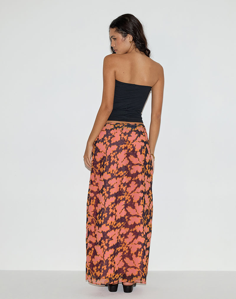 Image of Jezza Slip Maxi Skirt in Furnishing Floral