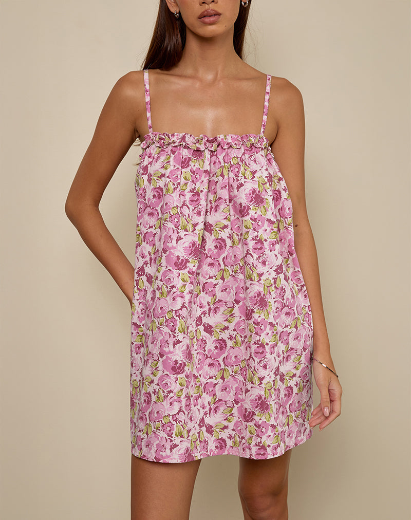 Image of Kamalani Mini Dress in Blossom Floral Pink