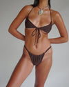 Image of Voltera Bikini Bottom in Coconut Brown