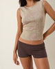 Image of Eunia Micro Shorts in Deep Mahogany