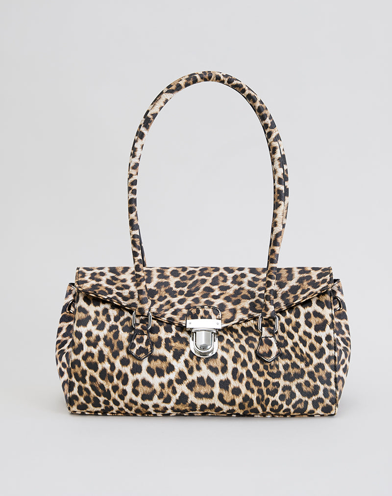 Shoulder Bag in Leopard Print