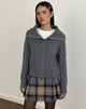 Image of Lilena Zip Jumper in Knit Dark Shadow