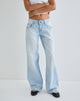 Image of Low Rise Parallel Jeans in Icy Blue