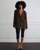 Image of Maiwa Textured Tailoring Blazer in Brown