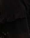 Black Chiffon with Rosette