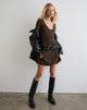 Image of Meghan Mini Dress in Dark Chocolate