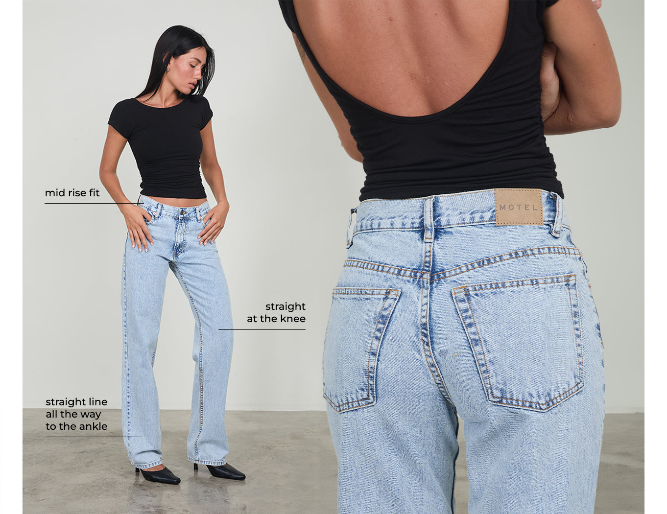 MID RISE STRAIGHT JEAN