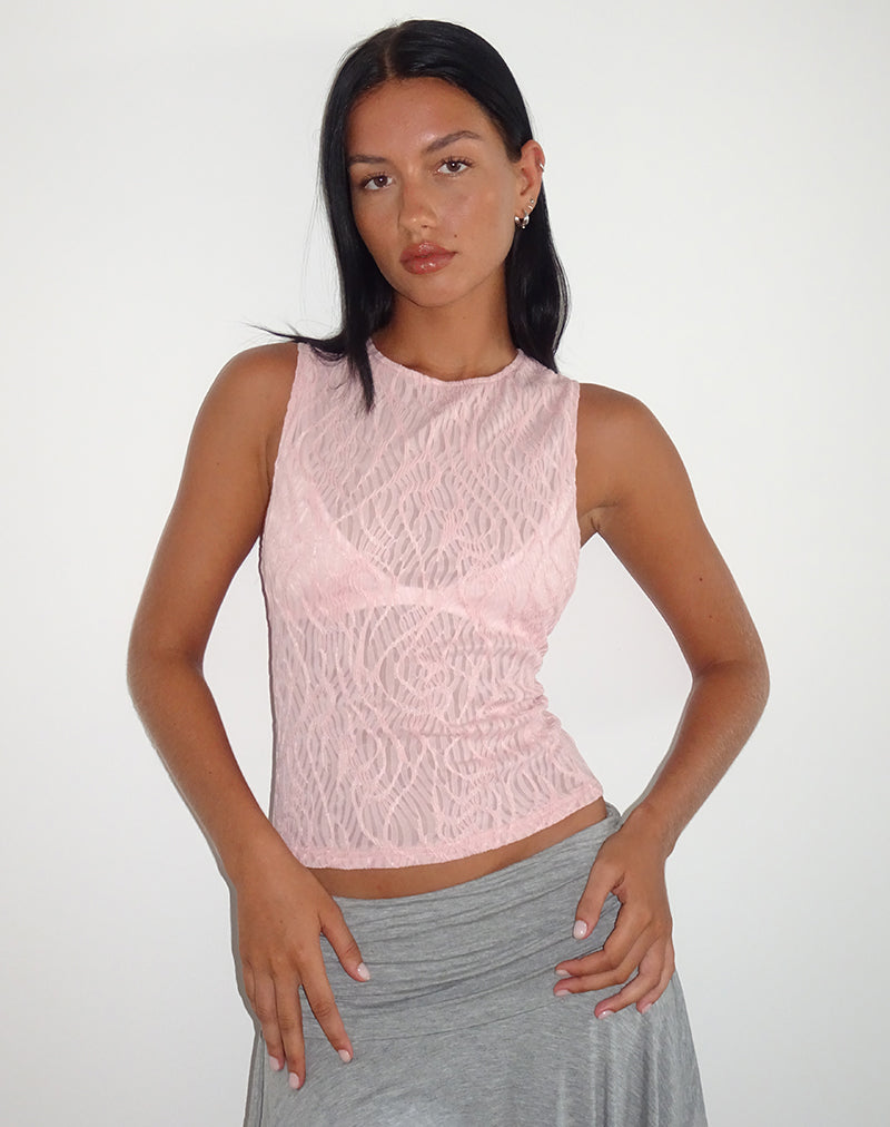 Pink mesh top on sale