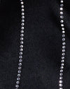 Crepe Black Hotfix Diamante