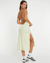 image of Nosita Midi Dress in Sage Check