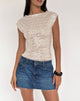 Image of Nova Top in Sequin Neutral