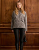 Image of Orson Jacket in Faux Suede Olive Grey