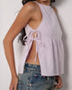 Image of Palsi Tie Side Top in Light Lilac