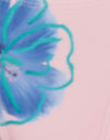 Pink and Blue Watercolour Flower