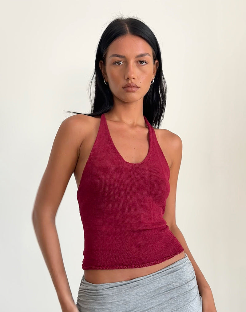 Knitted halter top online