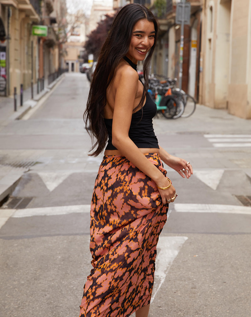 Image of Jezza Slip Maxi Skirt in Furnishing Floral
