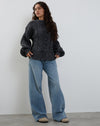 image of Amieta Knitted Jumper in Shadow Grey