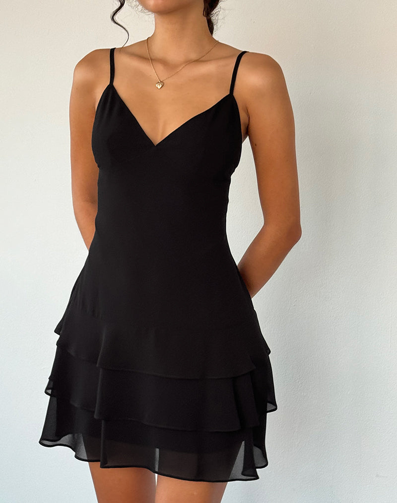 Chiffon mini dress hotsell