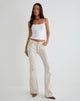 Image of Rigid Low Rise Flare Jeans in Off White