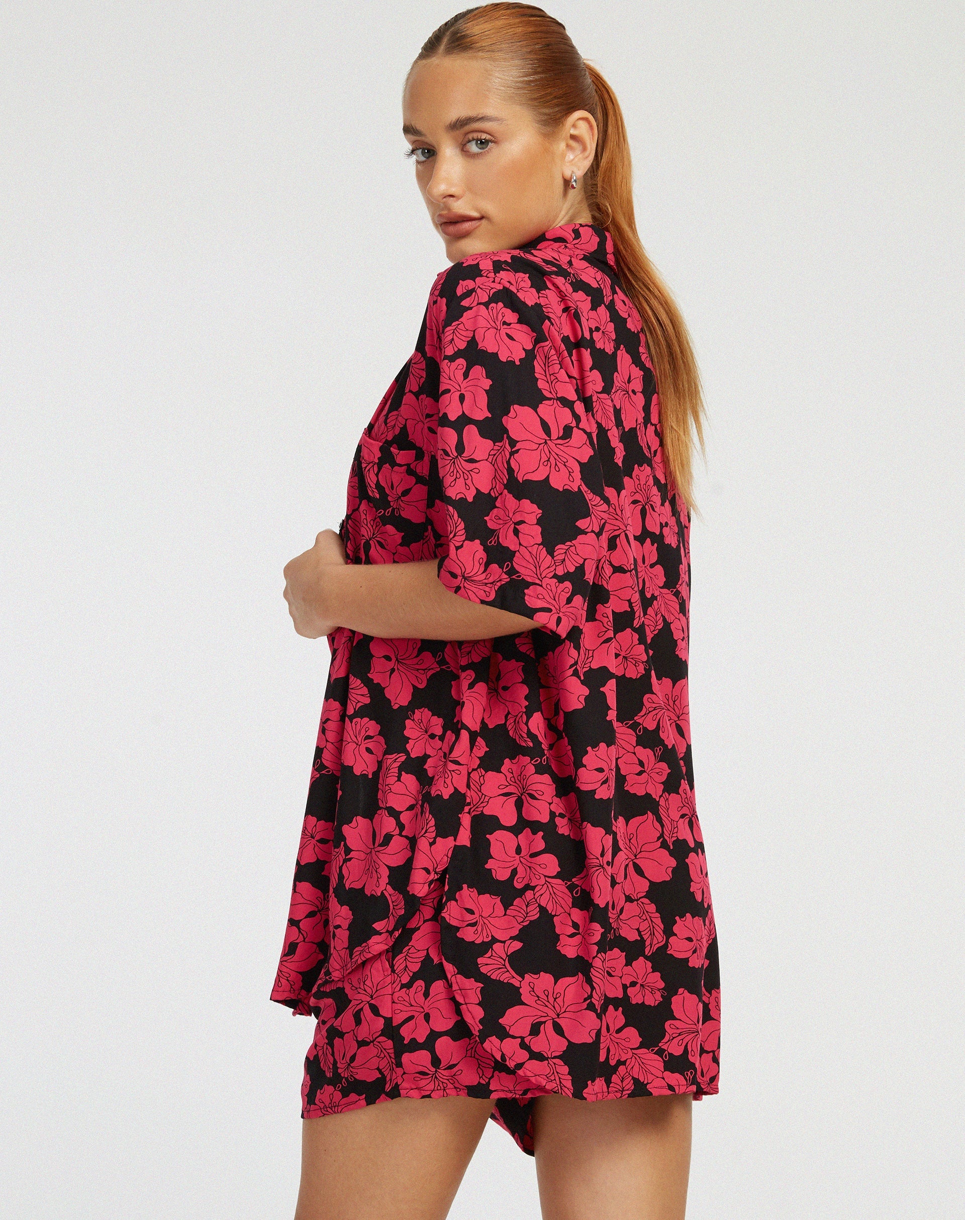image of Smith Shirt in Vacation Hot Pink