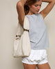 Image of Tetira Bag with Double Tortoise Shell Buckle in Cream