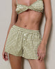 Image of Laboxe Shorts in Olive Gingham