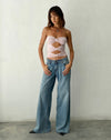 image of Widayu Bow Twist Top in Light Lilac