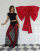 Image of Nevali Maxi Skirt in Black Wild Rose Lace