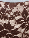 Chocolate Lace with Blue Binding