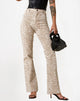 Image of Zoven Flare Trouser in Tonal Zebra