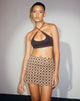 image of Ima Mini Skirt in Chain Tangle Dark Brown