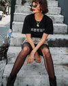Image of Oversize Basic Tee in Rebel Girls Black