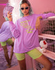 Image of Lottie Longsleeve Tee in Lilac with Instafeed Text X Top Girl