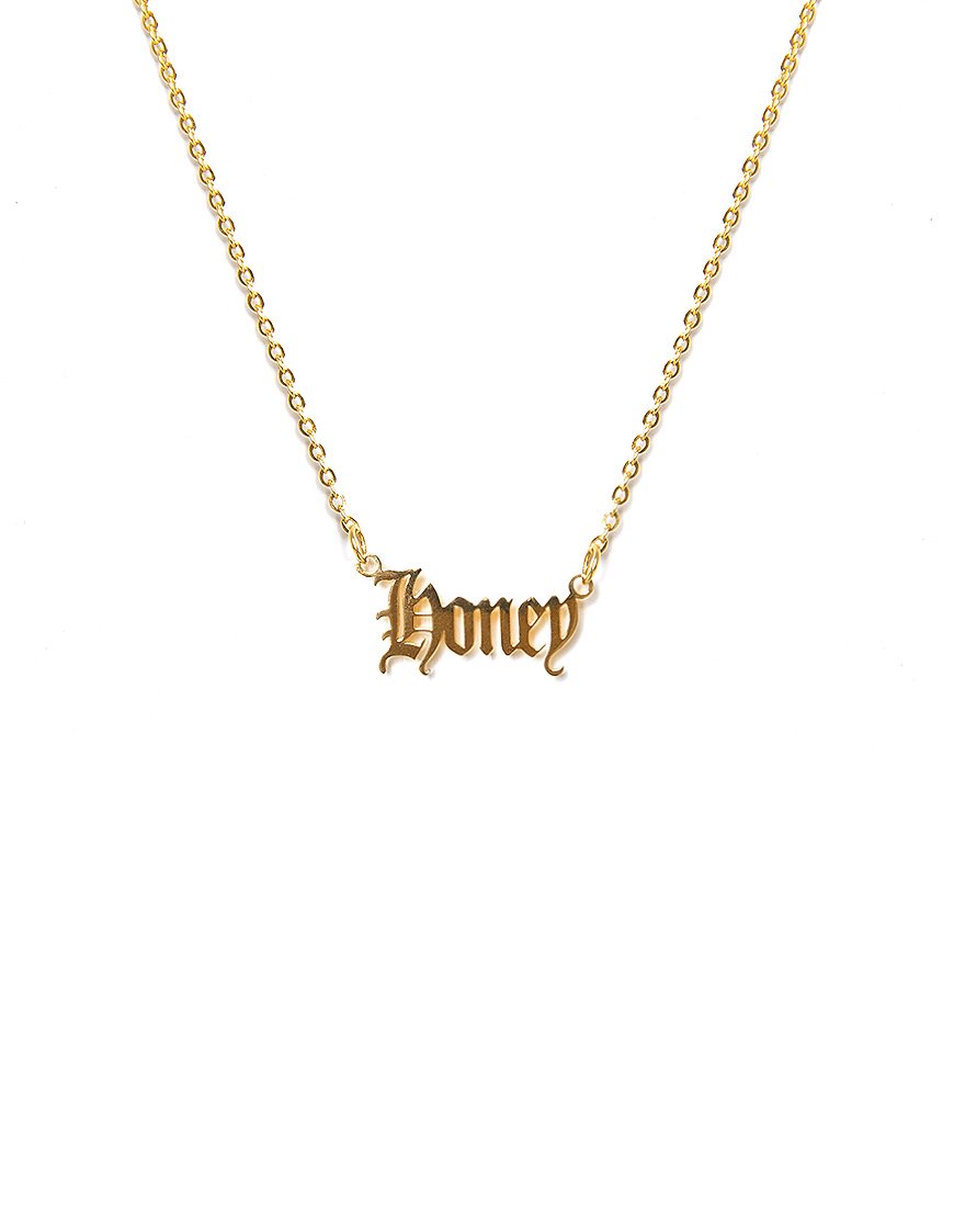Image of Necklace in “Honey” Gold